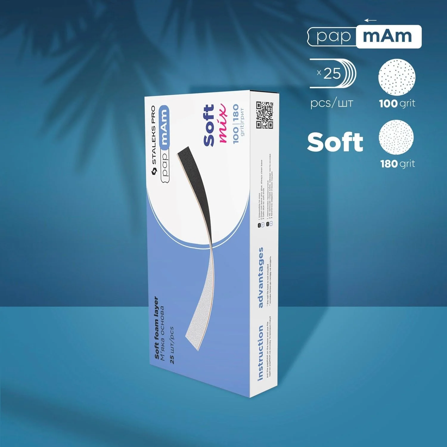 برگه سمباده دو طرفه تعویضی نرم STALEKS EXPERT papmAm DFCEMIX-20-100/180، درجه زبری 100/180