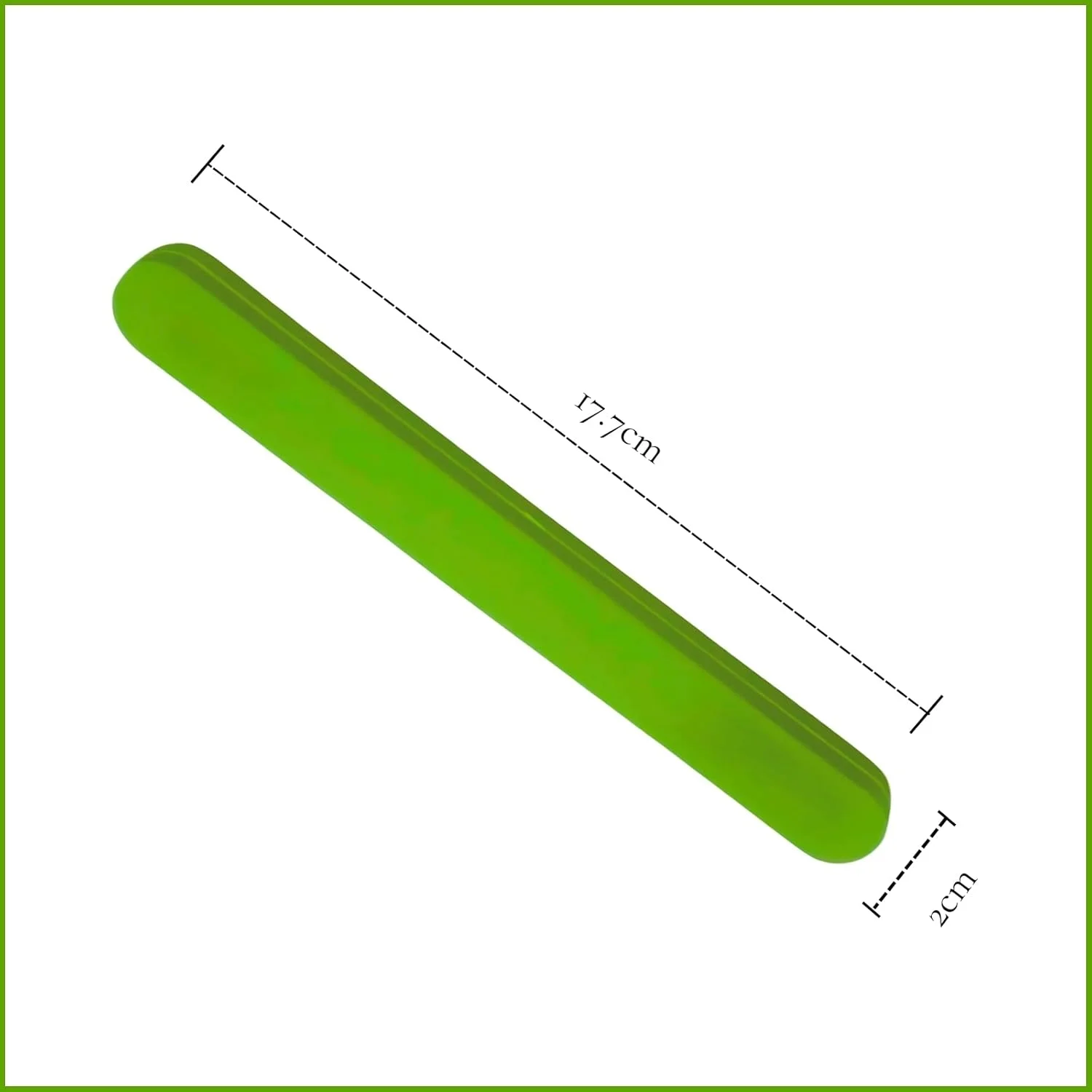 سوهان ناخن دو طرفه حرفه ای برای حالت دادن به ناخن های پا و انگشت، ابزار طراحی ناخن مناسب برای منزل و سالن آرایشی (دانه بندی 100/180) سبز