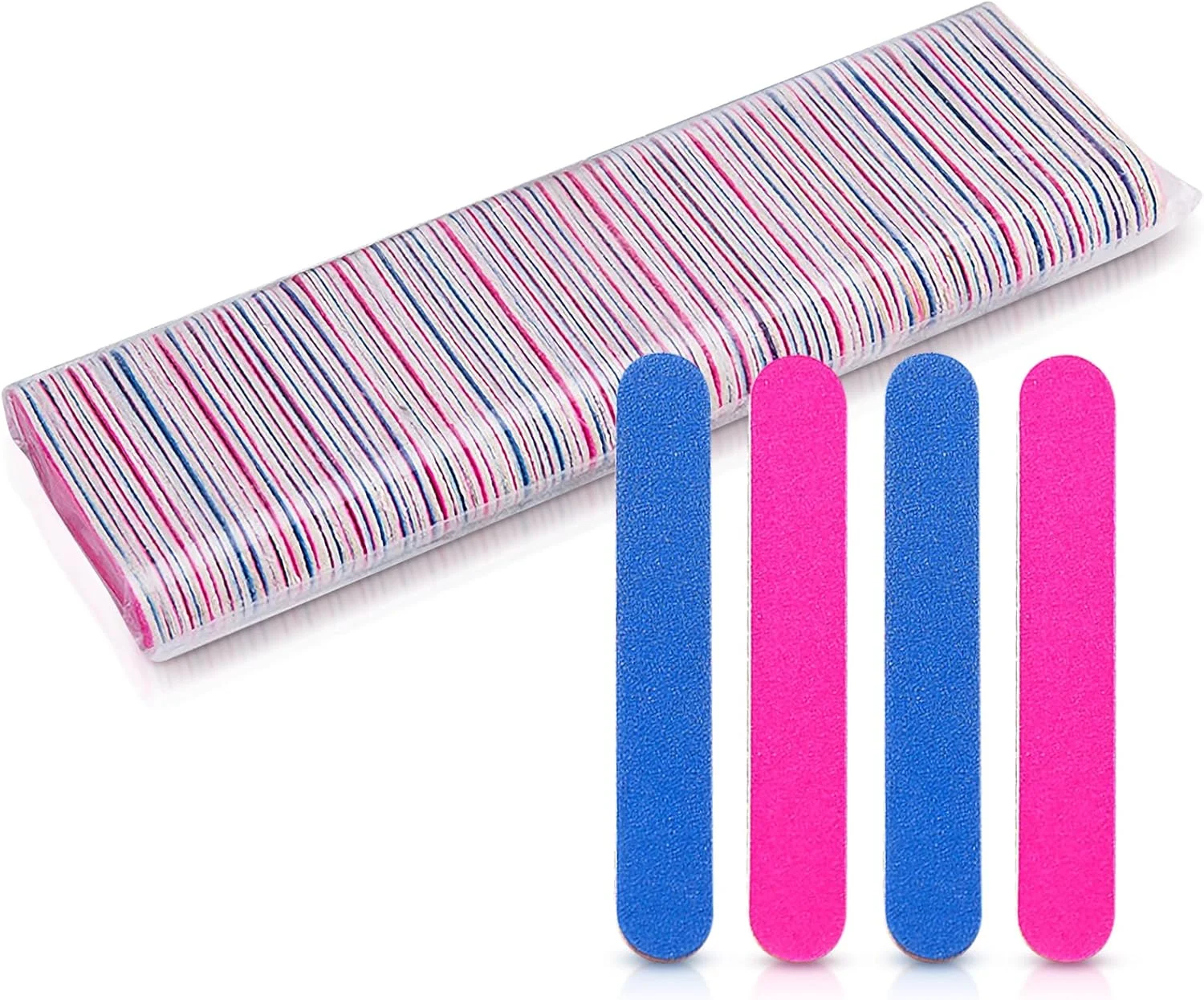 سوهان ناخن دو طرفه قابل استفاده مجدد برای مانیکور و پدیکور به همراه 100 عدد سوهان کوسن ناخن