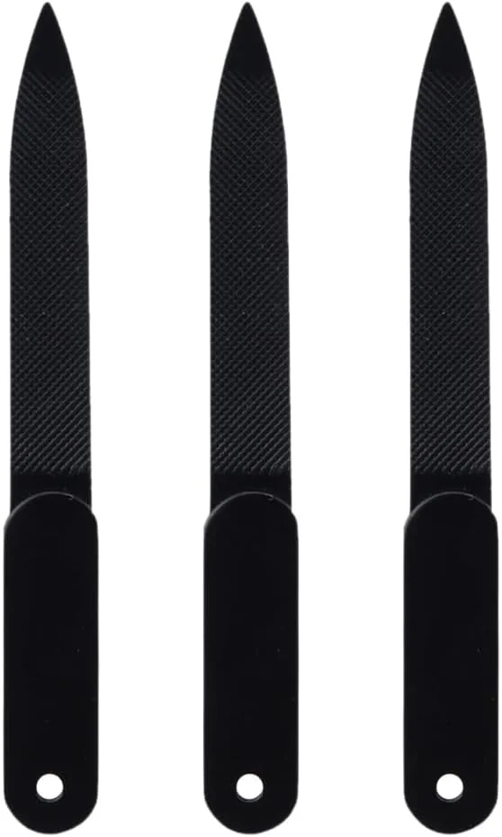 سوهان ناخن 3 عددی Healvian برای ناخن های طبیعی، سوهان ناخن فلزی، سوهان ناخن استیل ضد زنگ، سوهان ناخن بادوام و نازک، ابزار مانیکور پدیکور ناخن پا