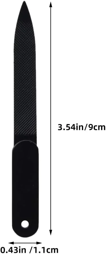 سوهان ناخن 3 عددی Healvian برای ناخن های طبیعی، سوهان ناخن فلزی، سوهان ناخن استیل ضد زنگ، سوهان ناخن بادوام و نازک، ابزار مانیکور پدیکور ناخن پا