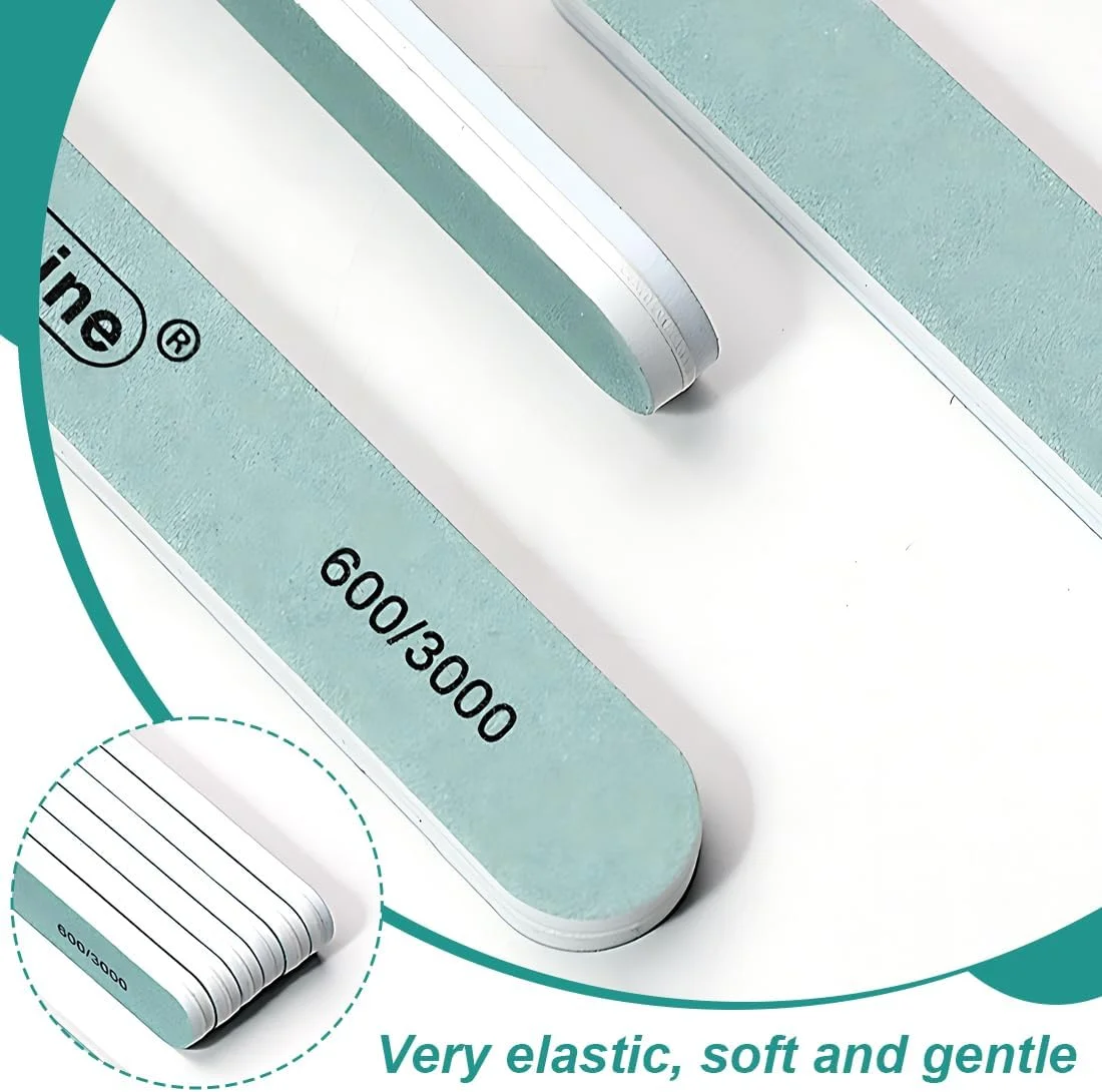 ست ۱۲ عددی سوهان ناخن دو طرفه، سوهان ناخن حرفه ای، برای پولیش و مراقبت از ناخن ها، دو طرفه قابل شستشو، سوهان ناخن، بافر ناخن