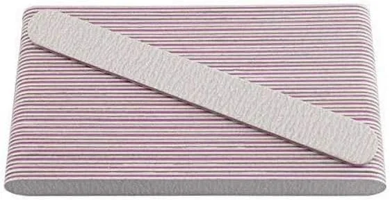 ۵ عدد سوهان ناخن خاکستری، سوهان سمباده ای دو طرفه، سوهان ناخن با درجه زبری ۱۰۰/۱۸۰، سوهان ناخن حرفه ای، ابزار ناخن برای مانیکور پدیکور استفاده در منزل و سالن