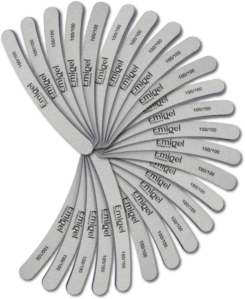 سوهان ناخن ایمیگل مدل موزی | ابزار مانیکور | سوهان حرفه ای ناخن برای سالن ها | (بسته 5 عددی)