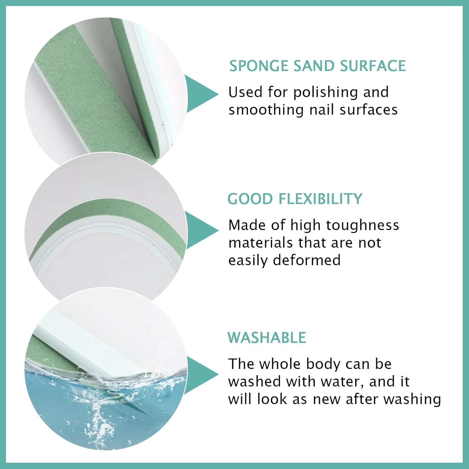ست ۱۰ عددی سوهان ناخن حرفه ای برای ناخن های طبیعی، با درجه زبری ۶۰۰ و ۳۰۰۰، مناسب برای صاف و صیقلی کردن ناخن ها، بادوام، مناسب استفاده در منزل و سالن های مانیکور