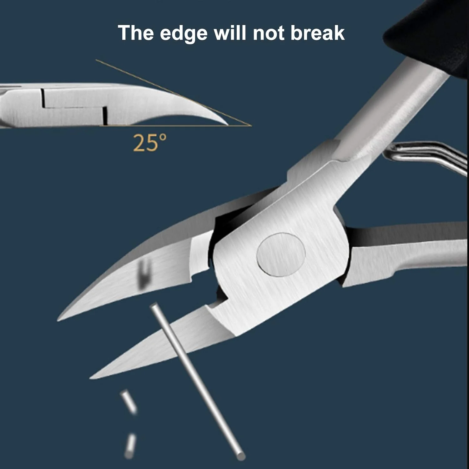 گوشه گیر ناخن استیل ضد زنگ Pepisky، انبرک و قیچی مانیکور و پدیکور ناخن پا و دست برای ناخن های ضخیم و فرورفته