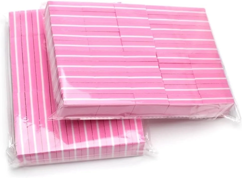 بسته 50 عددی مینی بافر ناخن، سوهان ناخن با گریت 100/180، بافرهای اسفنجی ناخن، بافر ناخن دو طرفه برای ناخن های اکریلیک و ابزارهای مانیکور ناخن طبیعی