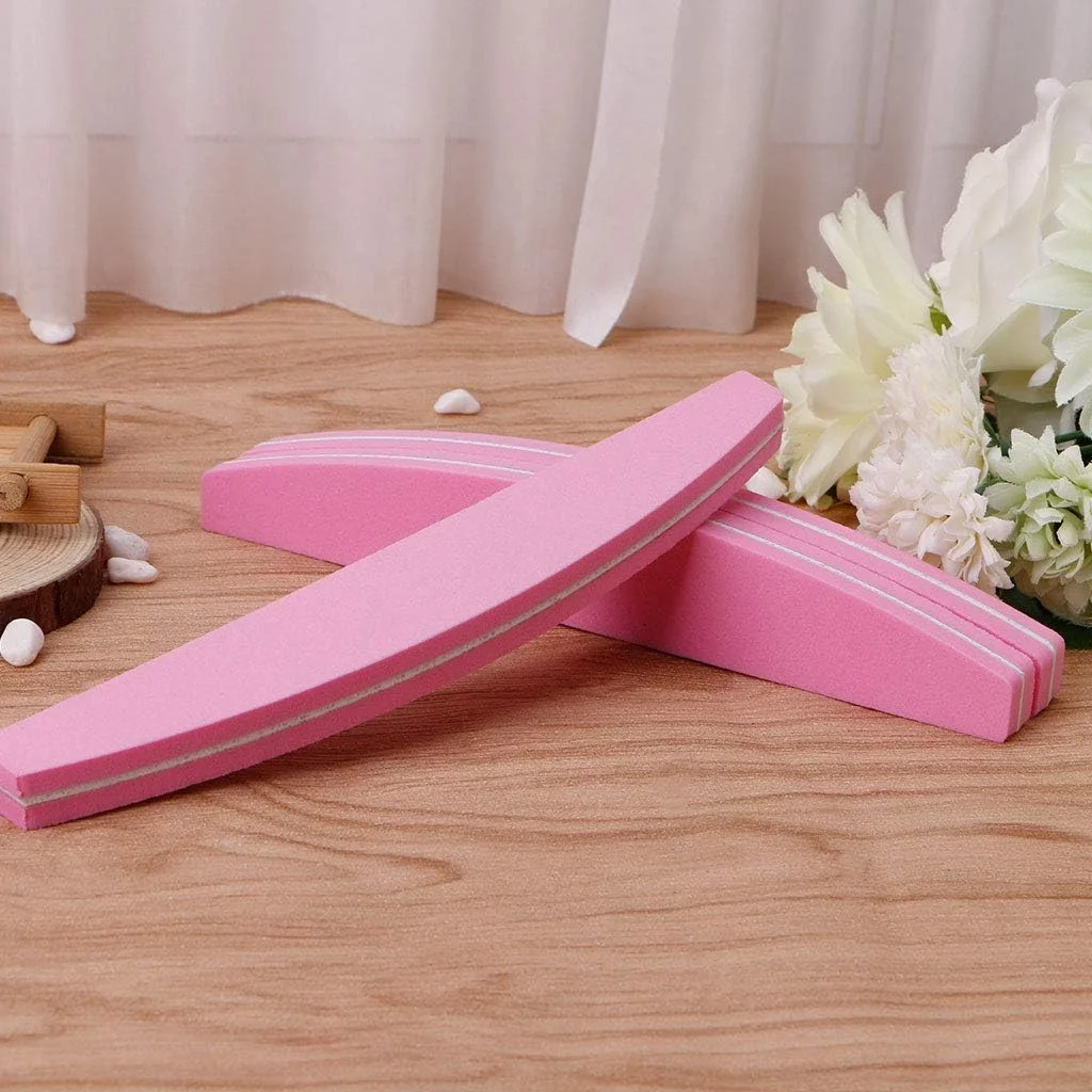 ابزار سوهان ناخن، بافر، پولیش و مانیکور، مناسب برای ژل و اکریلیک، درجه زبری 100/180