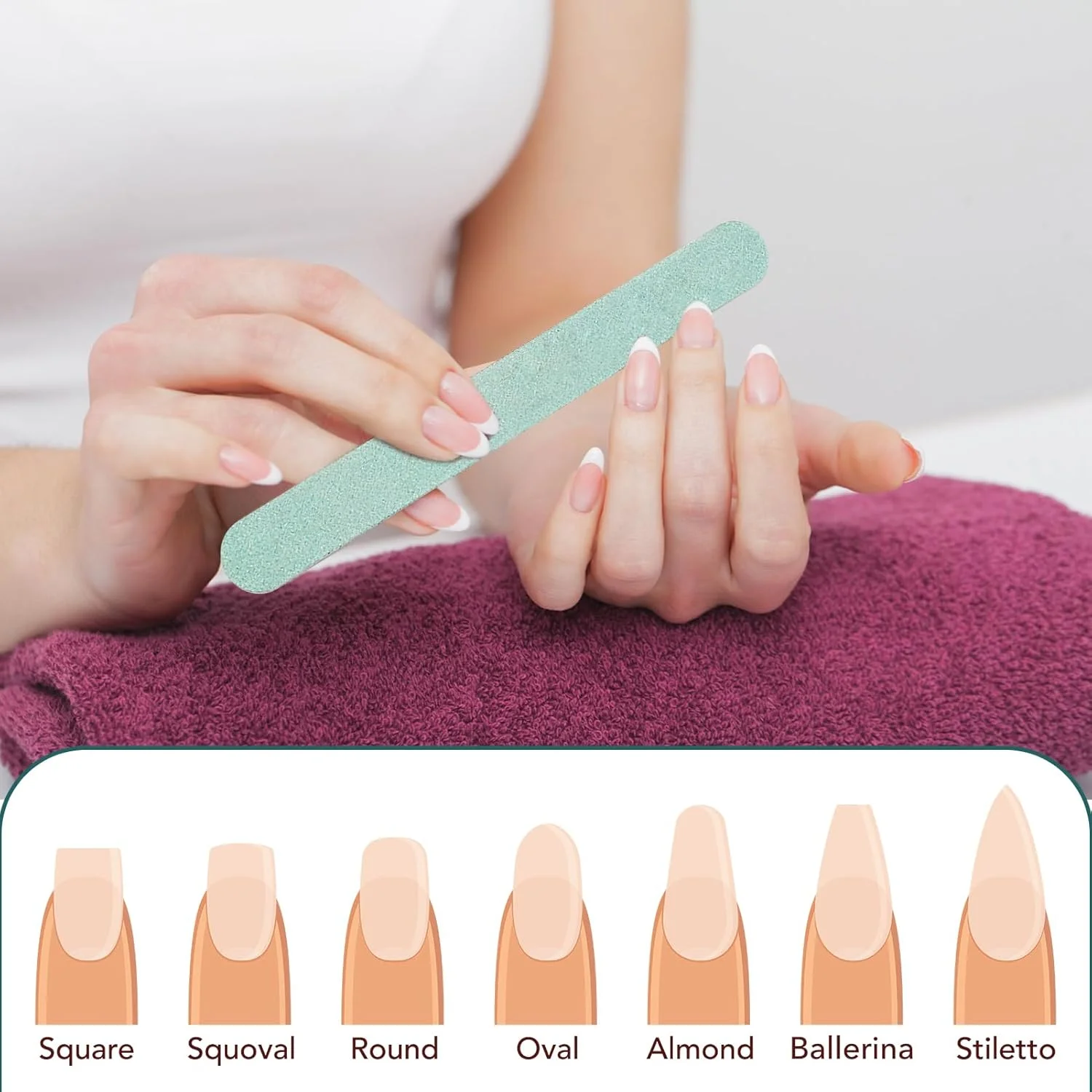 بلاک بافر ناخن 10 عددی برای ناخن طبیعی، مجموعه بلاک بافر ناخن با گریت 400 و 6000، سوهان ناخن دو طرفه و بافر ناخن با درخشش بالا، صاف کننده ناخن بادوام و قابل حمل برای استفاده در منزل و سالن