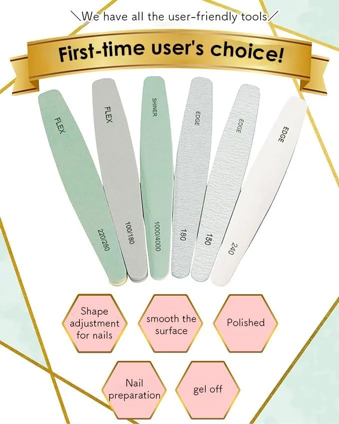مجموعه سوهان ناخن قابل شستشو - 6 عدد + 1. برند: لا ساچی