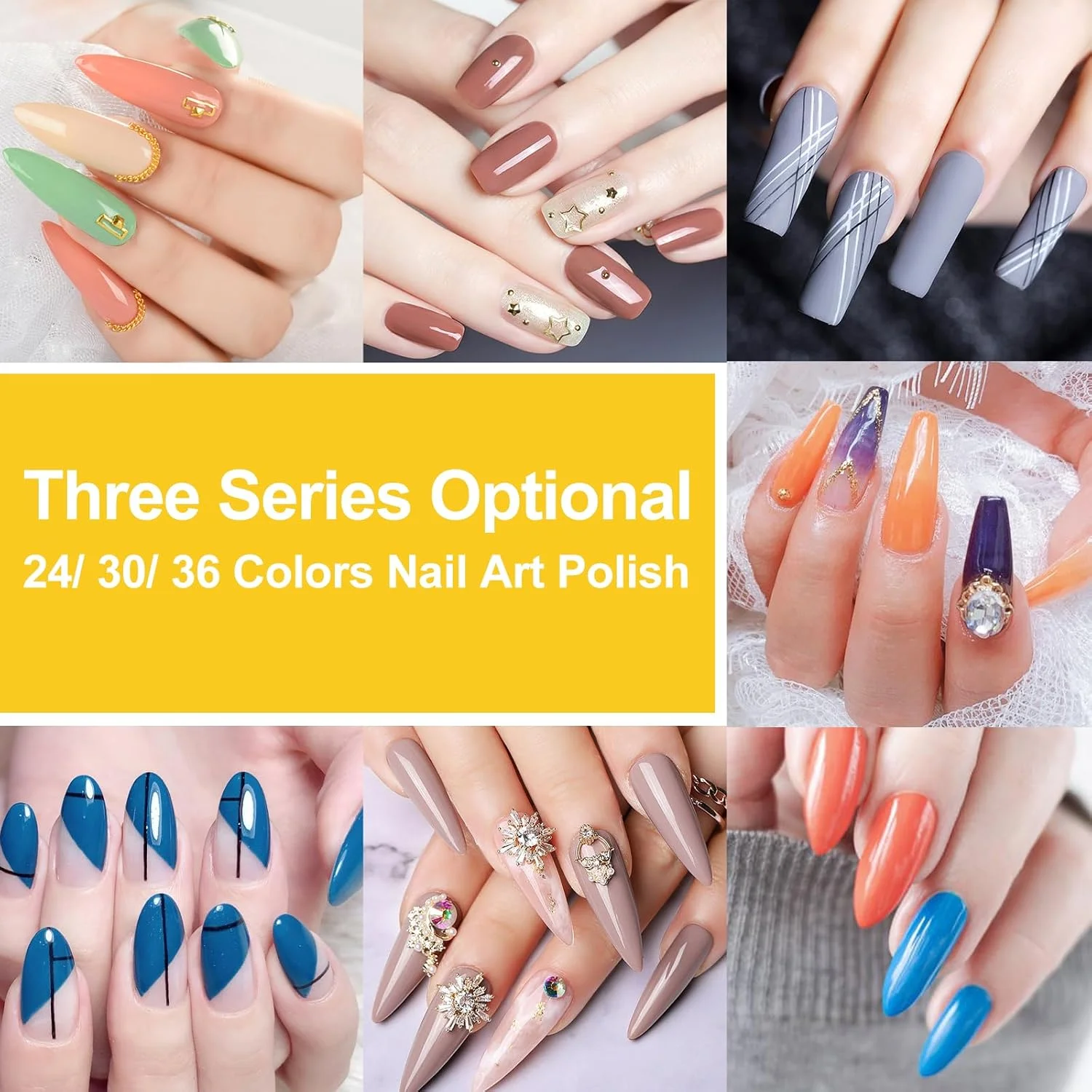 مجموعه ابزار لاک ناخن، چسب فوتوتراپی 36 رنگ 5 میلی لیتری Fawoonu مناسب بانوان، لامپ UV/LED