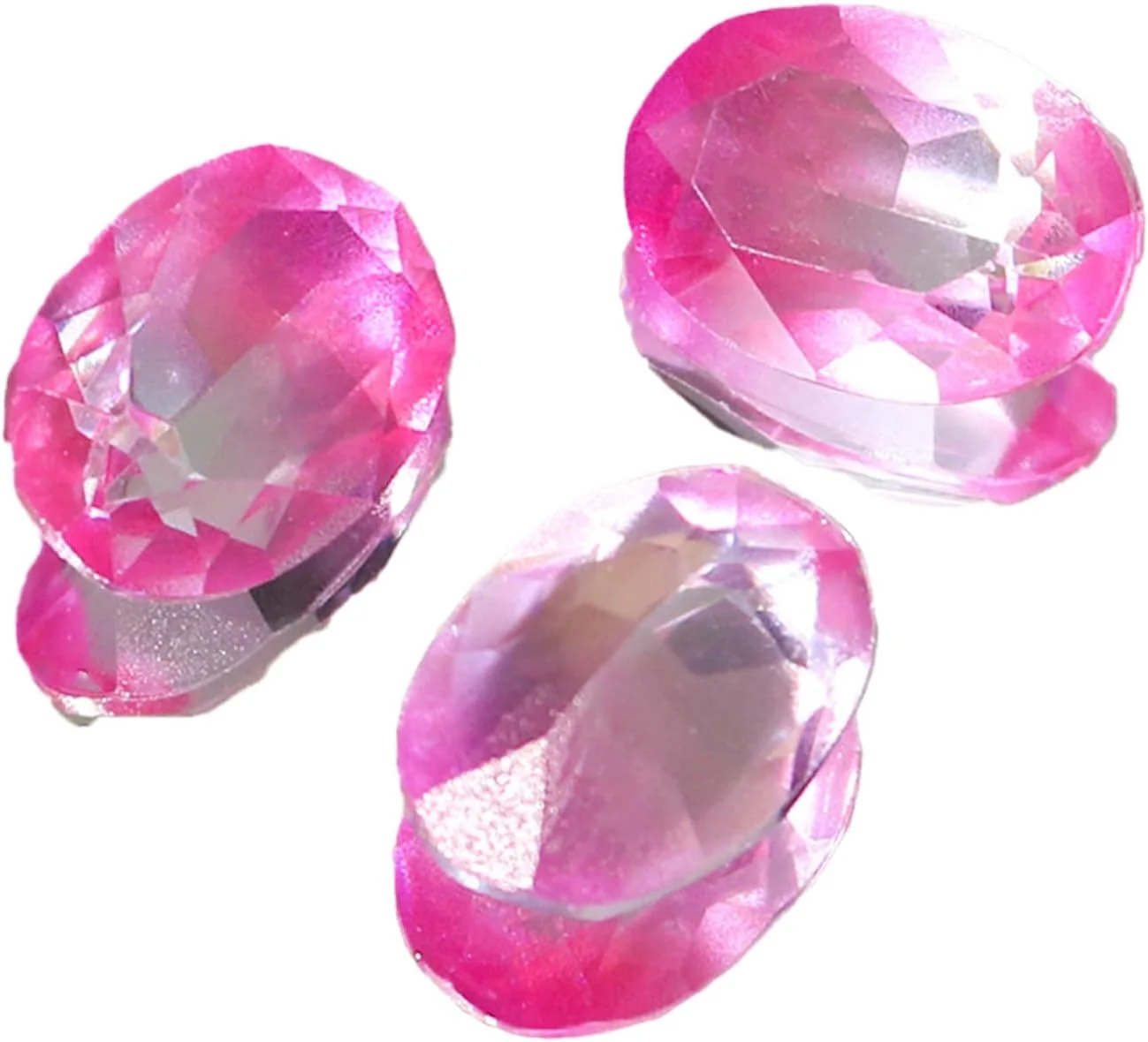 جواهرات ناخن رزینی الماسی ته بیضی نوک تیز با رنگ گرادیانی جولریتیک، لوازم جانبی ناخن شفاف یخی DIY