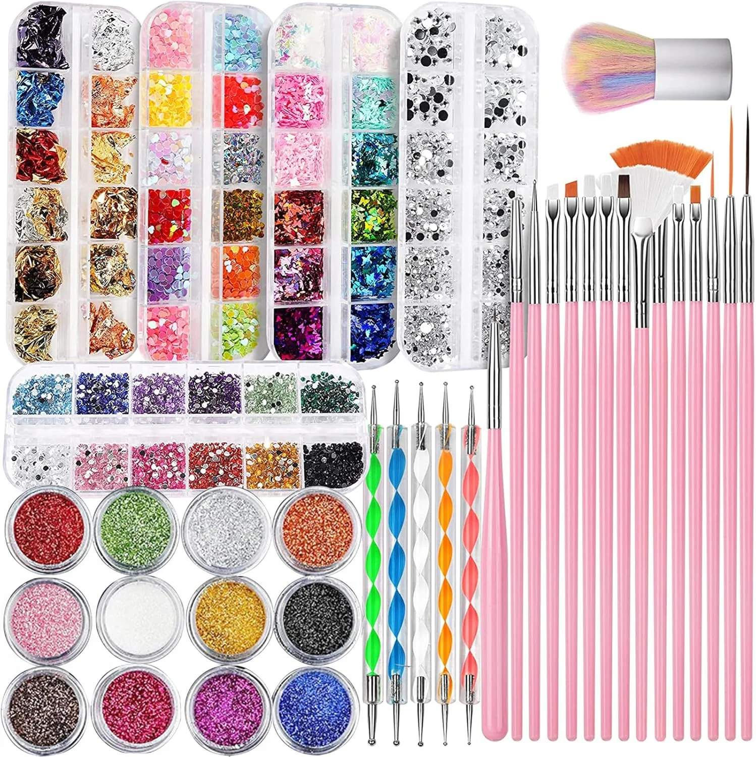 قلم طراحی ناخن دو سر جواهری جولریتیک، قلم طراحی اکلیلی ناخن