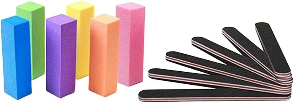 مجموعه ۱۲ عددی سوهان و بافر ناخن