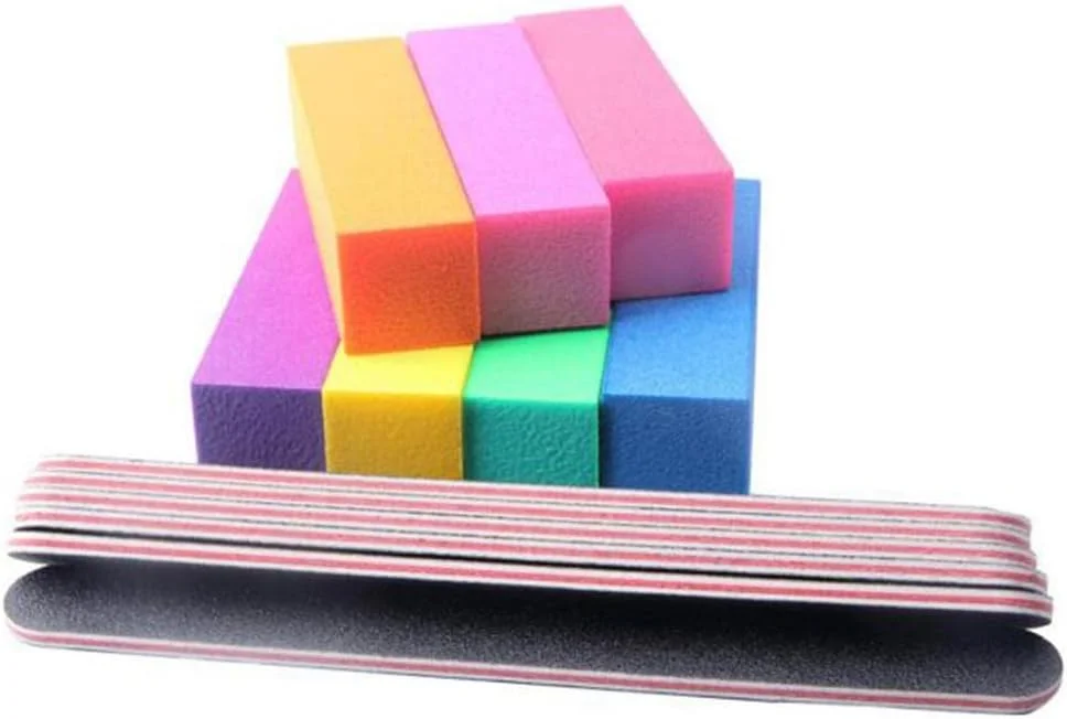 مجموعه ۱۲ عددی سوهان و بافر ناخن