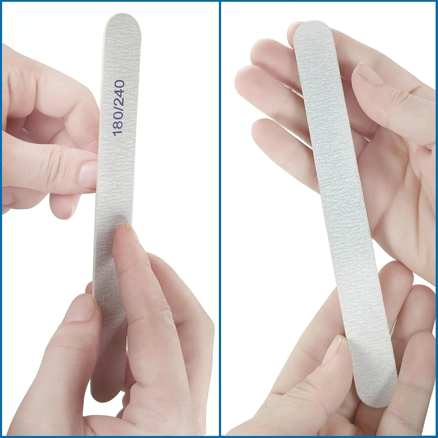 سوهان ناخن با مواد اولیه با کیفیت: این سوهان های ناخن از کاغذ سنباده مرغوب، چوب و مواد سمباده ای ساخته شده اند، قابل استفاده مجدد و آسان برای استفاده هستند. خواص ادویه