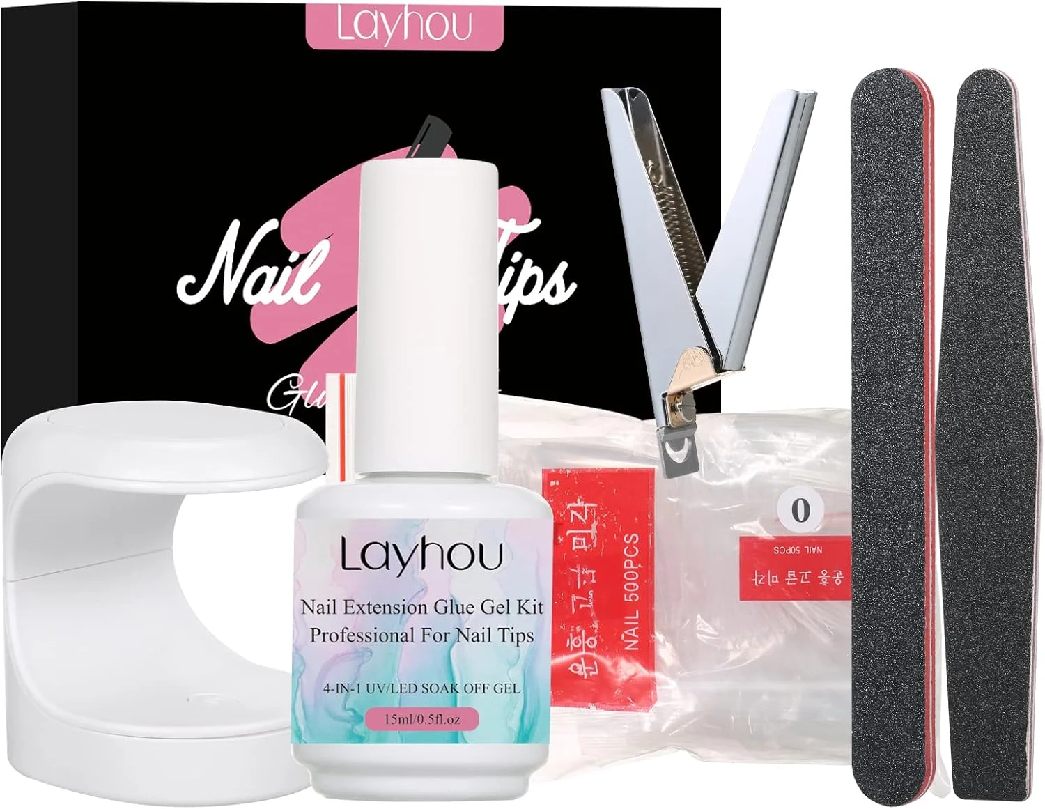 ست ژل لاک مانیکور Joleritc، ست ژل ناخن UV LED، ست ژل اکستنشن ناخن، نوک ناخن مصنوعی، گیره ناخن، سوهان ناخن مناسب استفاده در سالن و منزل