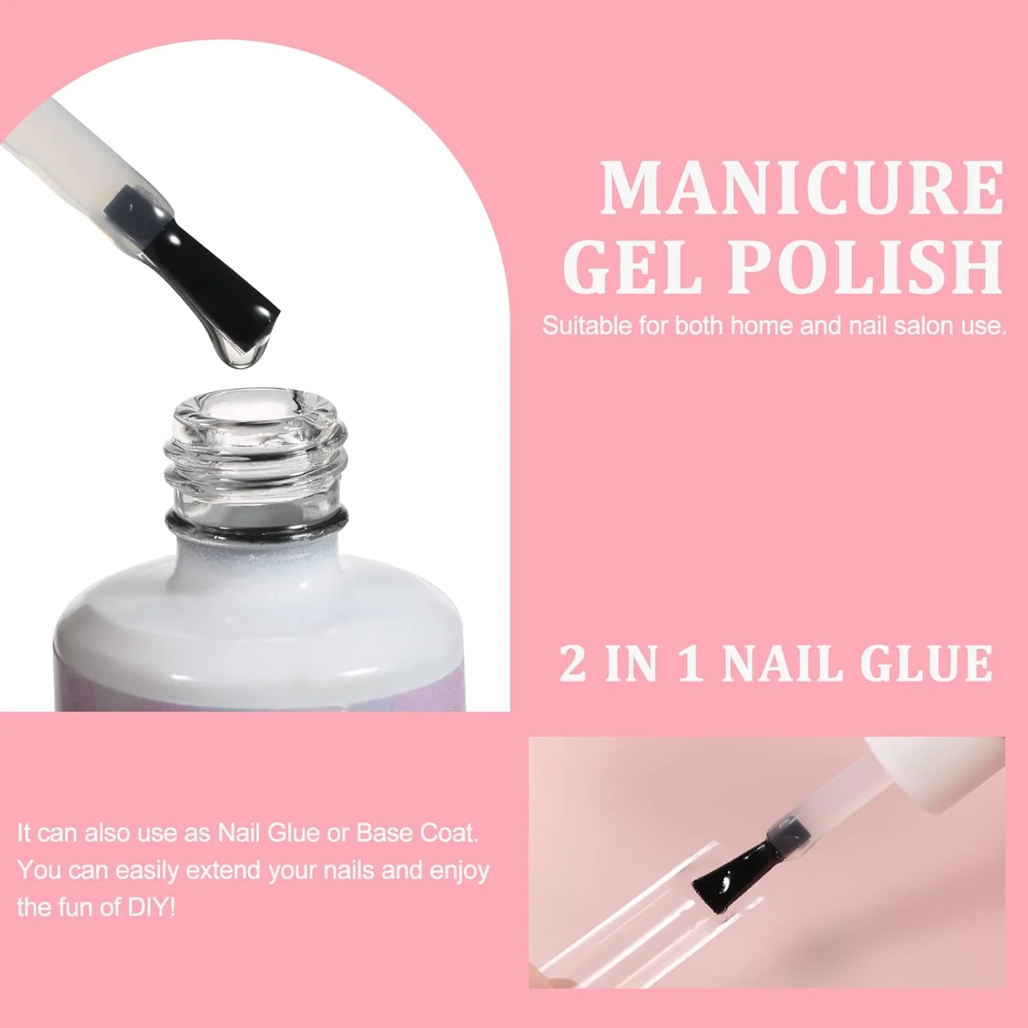 ست ژل لاک مانیکور Joleritc، ست ژل ناخن UV LED، ست ژل اکستنشن ناخن، نوک ناخن مصنوعی، گیره ناخن، سوهان ناخن مناسب استفاده در سالن و منزل