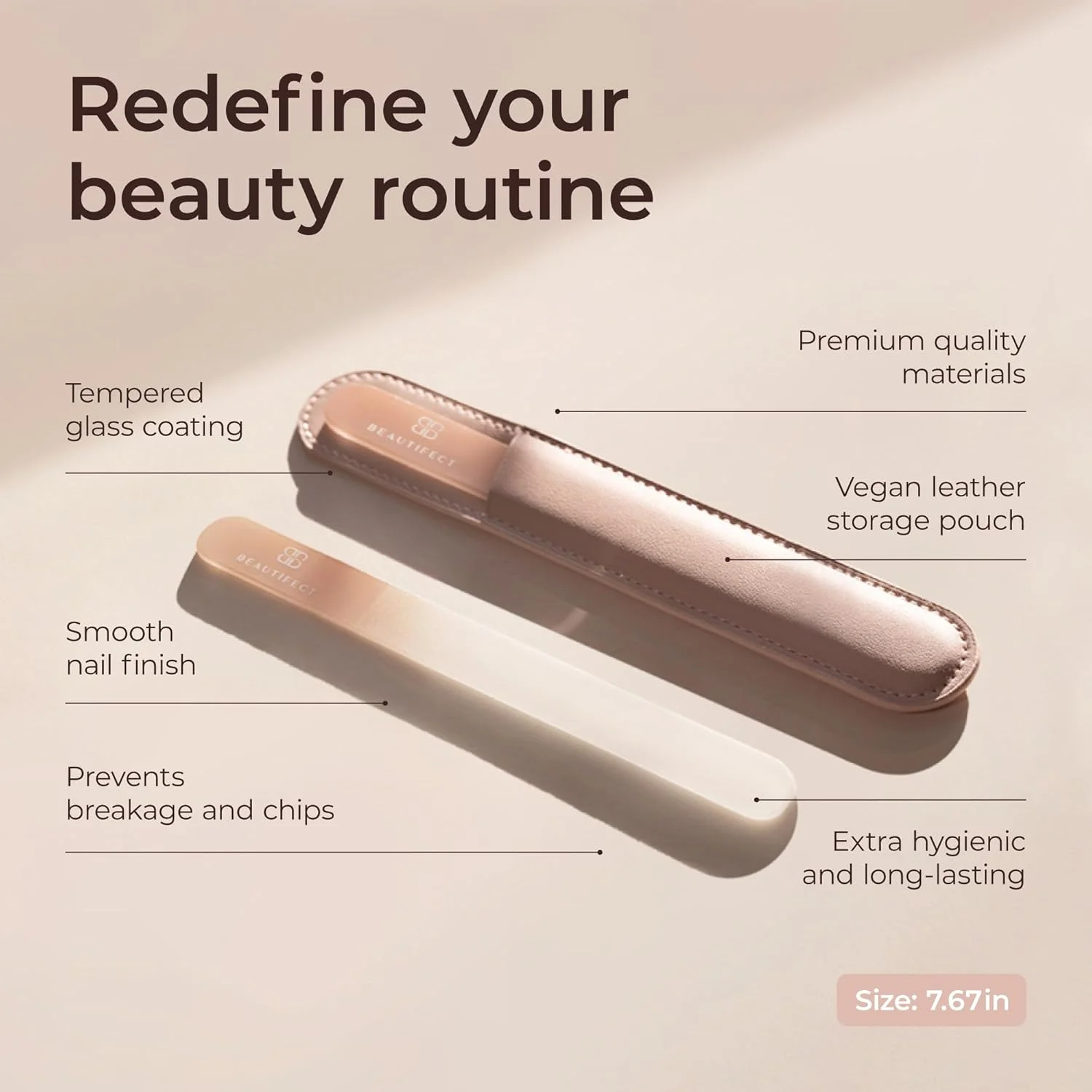 سوهان ناخن کریستالی بیوتیفکت - سوهان ناخن شیشه ای با دقت بالا - سوهان ناخن شیشه ای مقاوم و حرارت دیده - به همراه کیف چرمی گیاهی - سوهان شیشه ای برای ناخن های طبیعی و مانیکور سوهان ناخن کریستالی بیوتیفکت - سوهان ناخن شیشه ای با دقت بالا - سوهان ناخن شیشه ای مقاوم و حرارت دیده - به همراه کیف چرمی گیاهی - سوهان شیشه ای برای ناخن های طبیعی و مانیکور