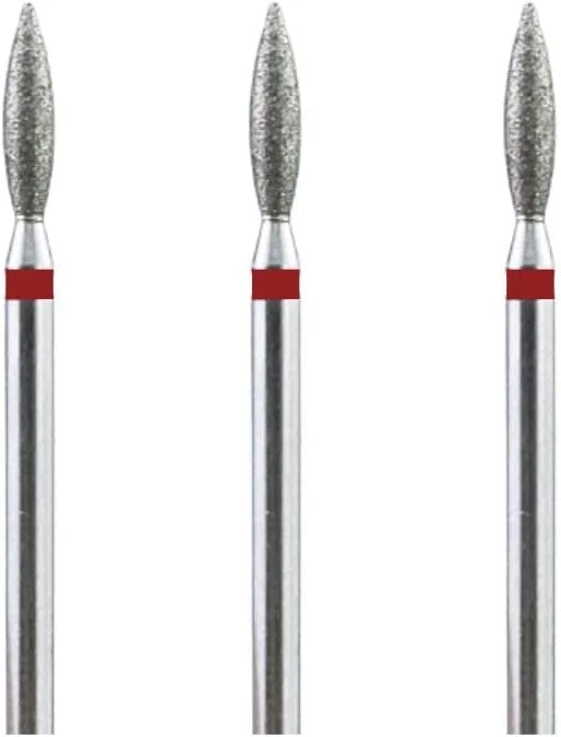 ست ۳ عددی سر سوهان الماسه ناخن Natury Nails، مانیکور روسی کوتیکول (دانه ریز) ۲.۳ میلی متر