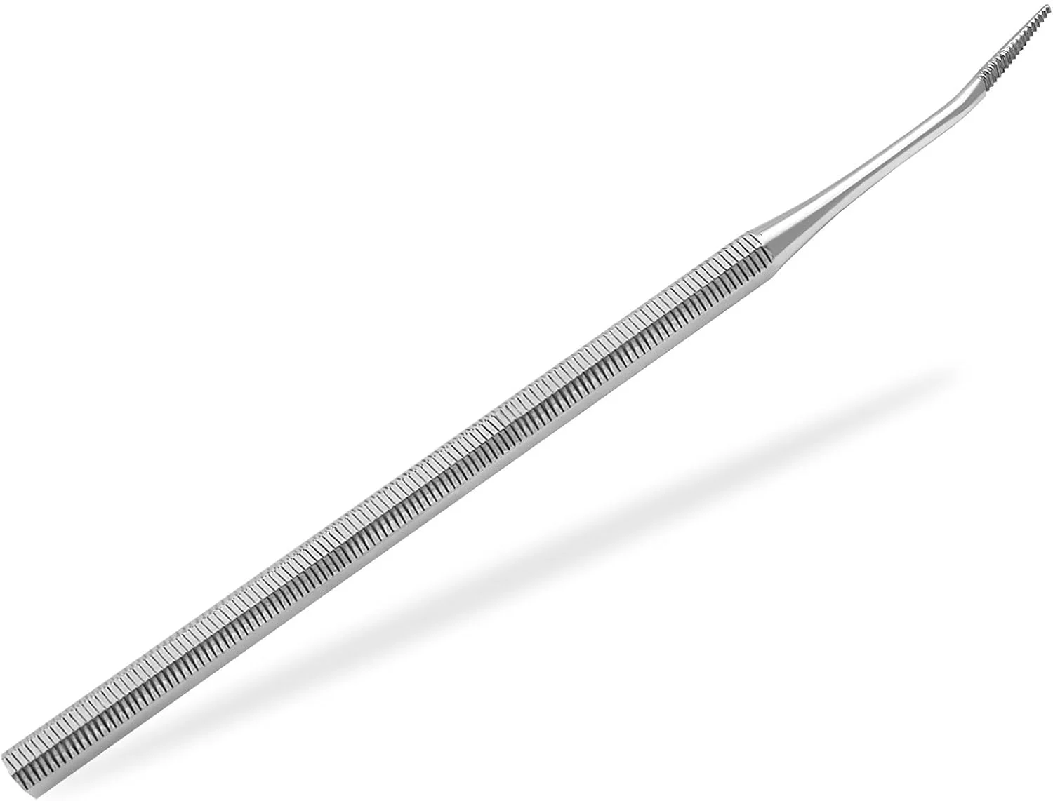 سوهان ناخن حرفه ای، سوهان فلزی گوشه ناخن پا، ابزار مراقبت از پا، کمی زاویه دار برای پدیکور و مانیکور، ضد زنگ، استیل ضد زنگ، ابزار مراقبت از پا، ایده آل برای ناخن های فرورفته