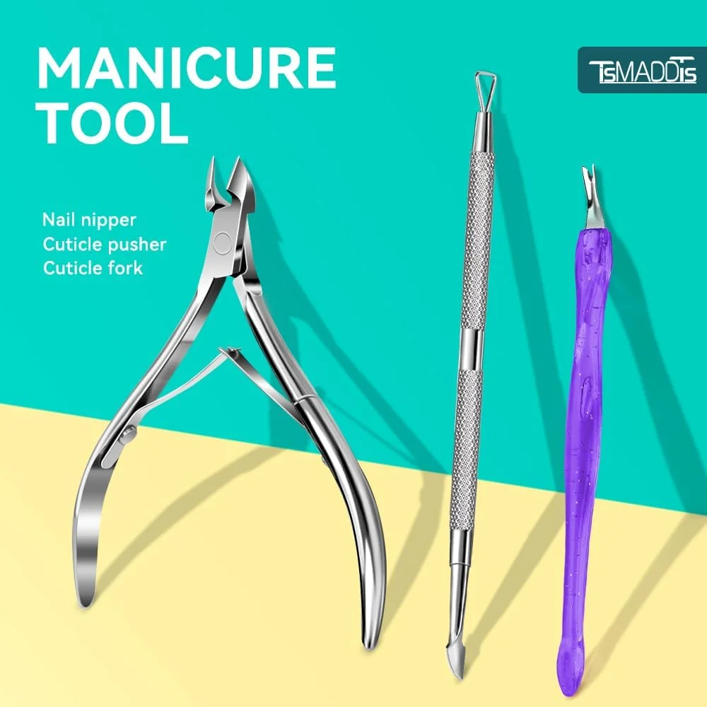 ست ابزار مانیکور TsMADDTs، ست سوهان ناخن ۱۳ تکه (بنفش)