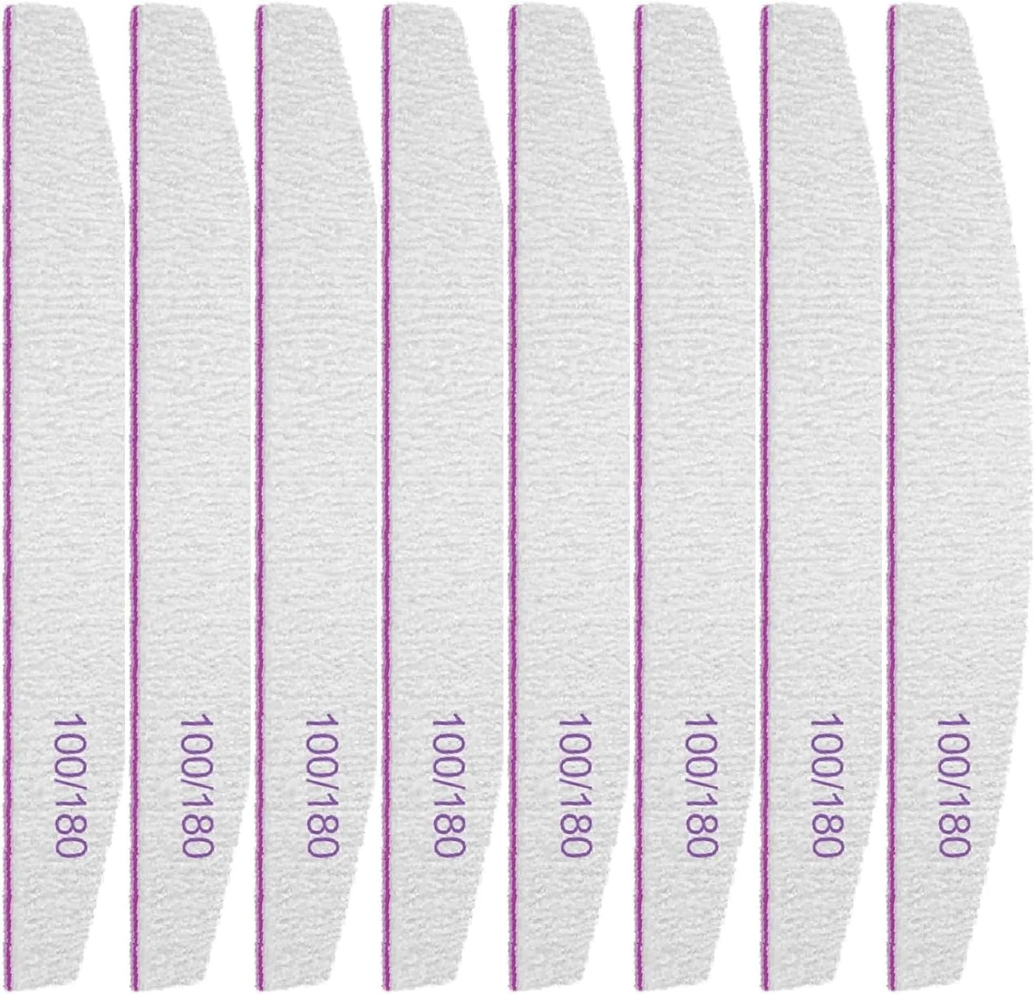 سوهان ناخن حرفه ای دو طرفه 8 عددی، سمباده ای با درجه زبری 100/180، قابل شستشو، ابزار مانیکور، ابزار حالت دهی ناخن، ابزار نظافت حیوانات خانگی