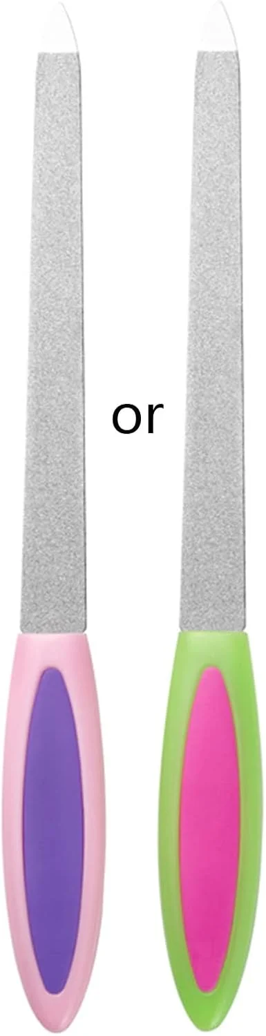 سوهان دو طرفه فلزی، بافر ناخن، سوهان مانیکور ناخن انگشتان دست و پا، ابزار مانیکور پدیکور استیل ضد زنگ