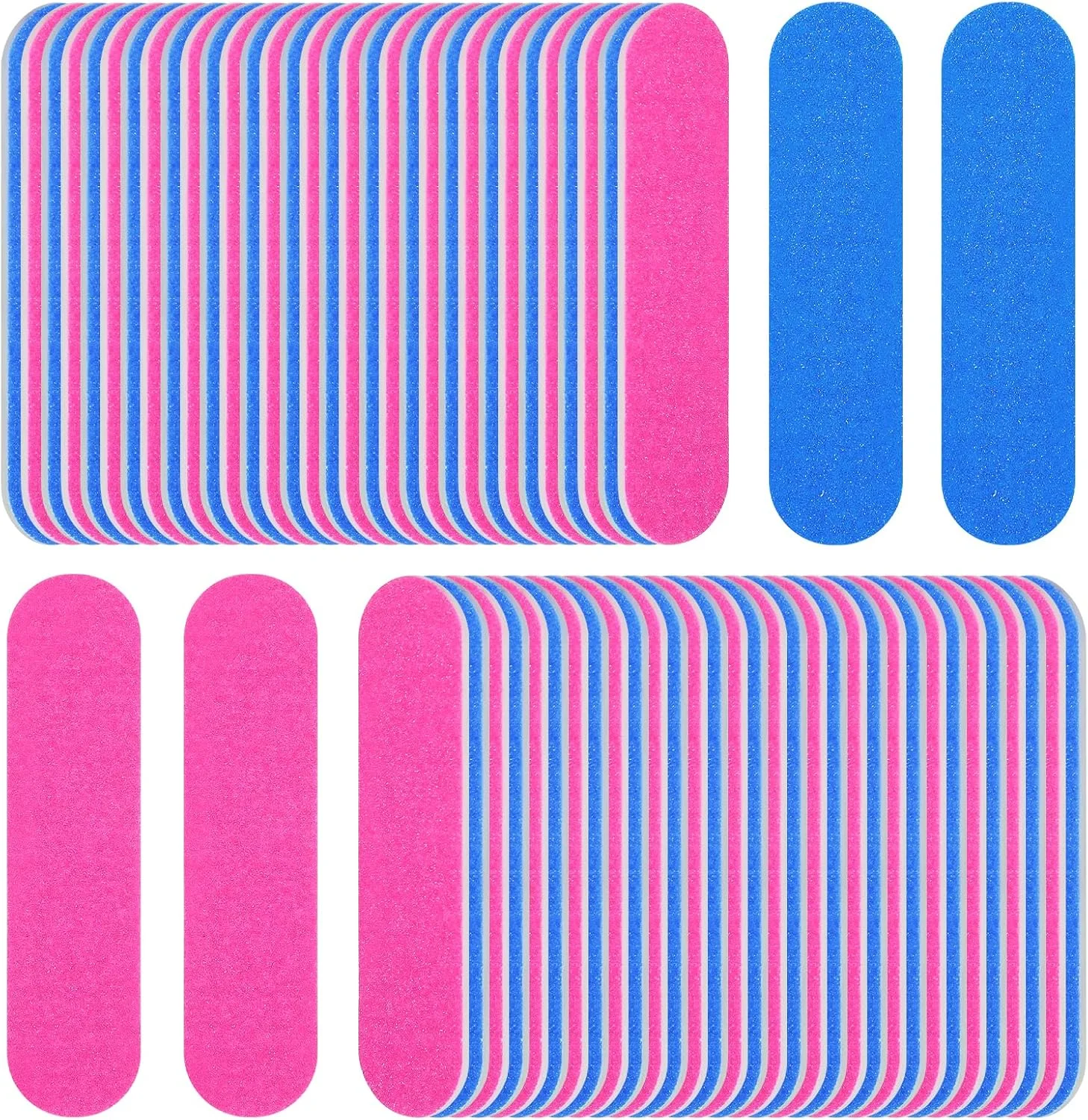 بسته ۱۰۰ عددی سوهان ناخن، سوهان پولیش، مناسب ناخن های دست و پا، سوهان ناخن حرفه ای، سوهان ناخن دو طرفه، سوهان ناخن حرفه ای برای سالن و منزل