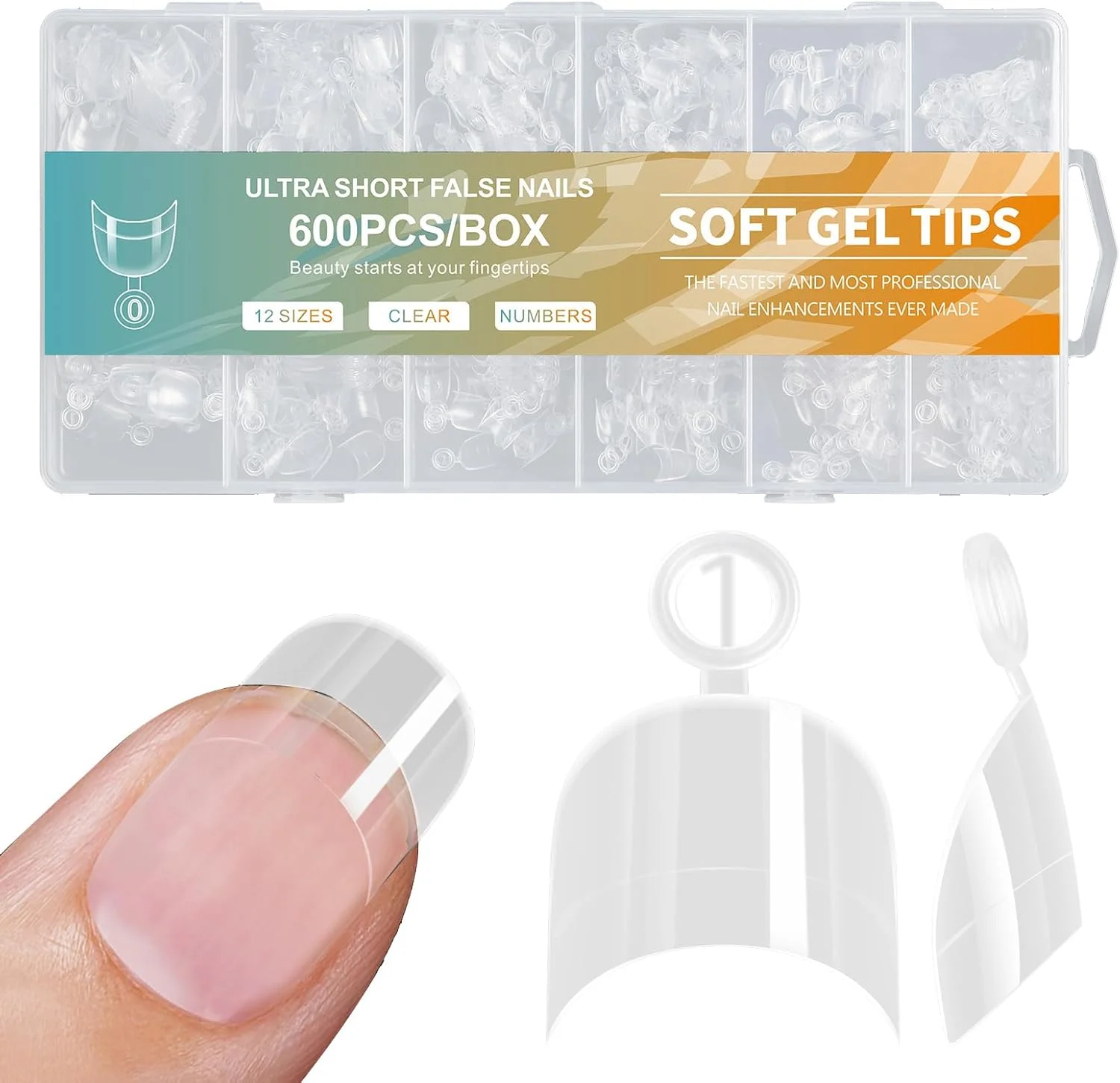 لابیموس 600 عدد چیپس ناخن فوق العاده کوتاه بدون خراش