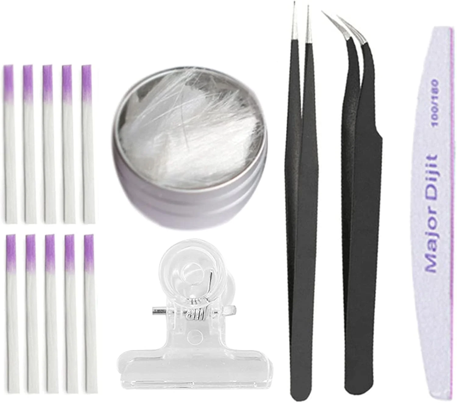 ابزار کاشت ناخن فیبری HELEMIY، کیت ژل اکستنشن ناخن فایبرگلاس مناسب سالن های آرایشی