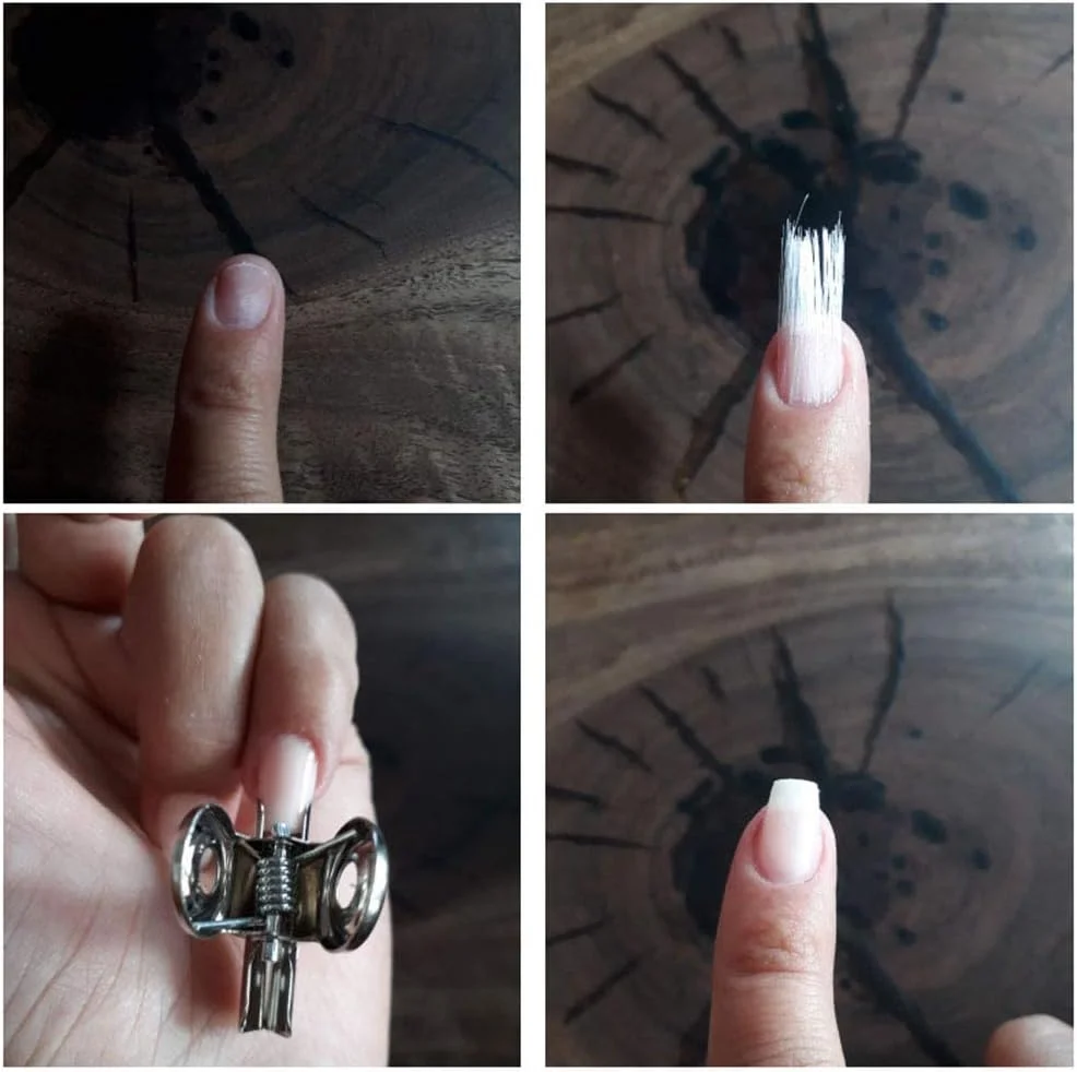 ابزار کاشت ناخن فیبری HELEMIY، کیت ژل اکستنشن ناخن فایبرگلاس مناسب سالن های آرایشی