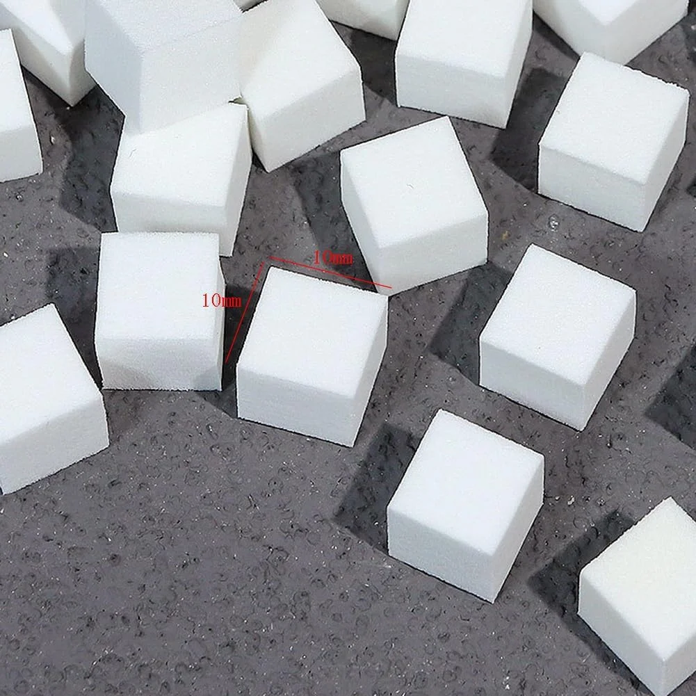 بسته 100 عددی سوهان ناخن مینی، اسفنجی، مناسب برای پولیش و مانیکور ناخن، سفید