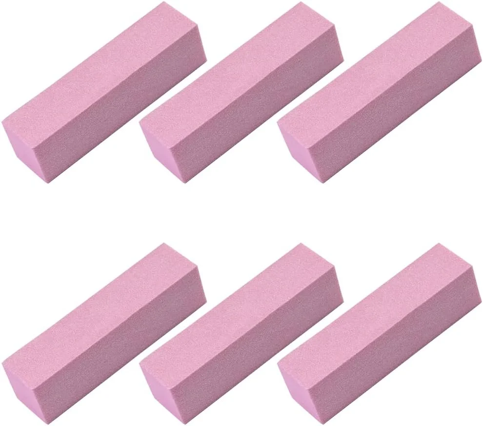 بلاک بافر ناخن لاسنرس‌ام، 20 عدد، 4 طرفه، مناسب برای پولیش، مانیکور، سنباده زدن ناخن های طبیعی و اکریلیک، صورتی