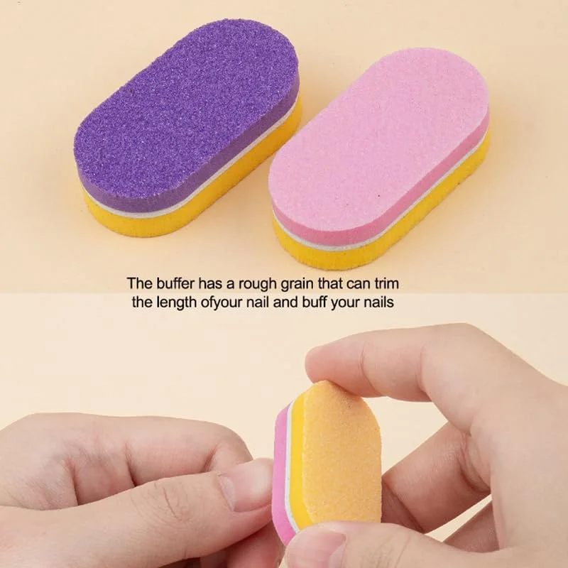 مجموعه ۸ عددی سوهان ناخن، بافر ناخن، عقب‌راننده کوتیکول و برس ناخن، مجموعه سوهان و بافر ناخن برای ابزار مانیکور و پدیکور، مجموعه لوازم جانبی ناخن