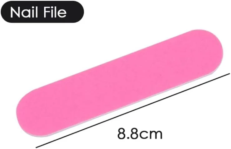 ست 6 عددی سوهان ناخن و بافر ناخن با عقب زننده کوتیکول، نیپر کوتیکول، برس ناخن، ابزار مانیکور و پدیکور و لوازم جانبی ناخن