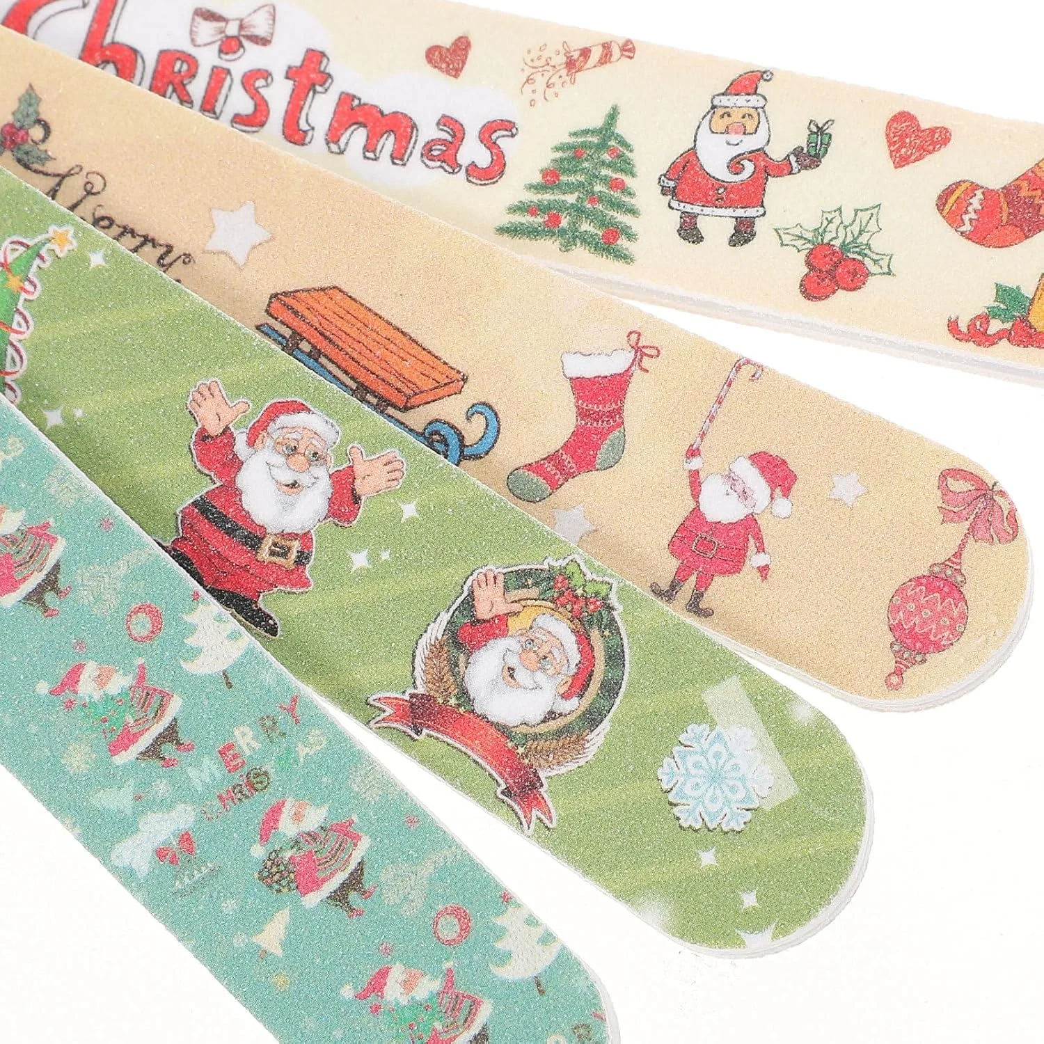 فومی یس 12 عدد سوهان ناخن کریسمس، سوهان ناخن دو طرفه با طرح کریسمس، سوهان ناخن EVA رنگارنگ ابزار DIY فومی یس 12 عدد سوهان ناخن کریسمس، سوهان ناخن دو طرفه با طرح کریسمس، سوهان ناخن EVA رنگارنگ ابزار DIY