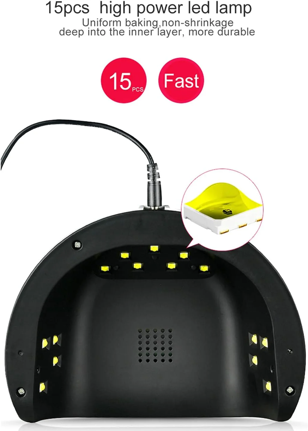 ست ابزار طراحی ناخن HELEMIY شامل دستگاه خشک کن لاک ناخن، قلم طراحی ناخن با قابلیت شارژ USB، دسته دریل ناخن، برس های طراحی ناخن، ابزار نقطه گذاری ناخن، تزئینات ناخن، نوار طراحی ناخن و سنگ های تزئینی رنگی برای زیبایی ناخن ست ابزار طراحی ناخن HELEMIY شامل دستگاه خشک کن لاک ناخن، قلم طراحی ناخن با قابلیت شارژ USB، دسته دریل ناخن، برس های طراحی ناخن، ابزار نقطه گذاری ناخن، تزئینات ناخن، نوار طراحی ناخن و سنگ های تزئینی رنگی برای زیبایی ناخن