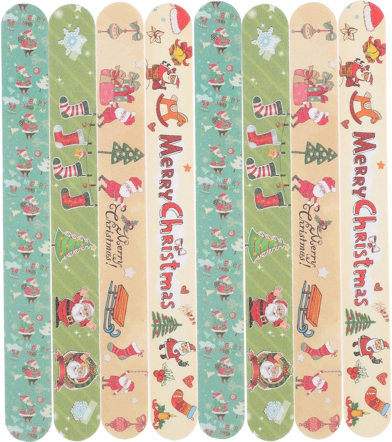 فومی یس 12 عدد سوهان ناخن کریسمس، سوهان ناخن دو طرفه با طرح کریسمس، سوهان ناخن EVA رنگارنگ ابزار DIY فومی یس 12 عدد سوهان ناخن کریسمس، سوهان ناخن دو طرفه با طرح کریسمس، سوهان ناخن EVA رنگارنگ ابزار DIY