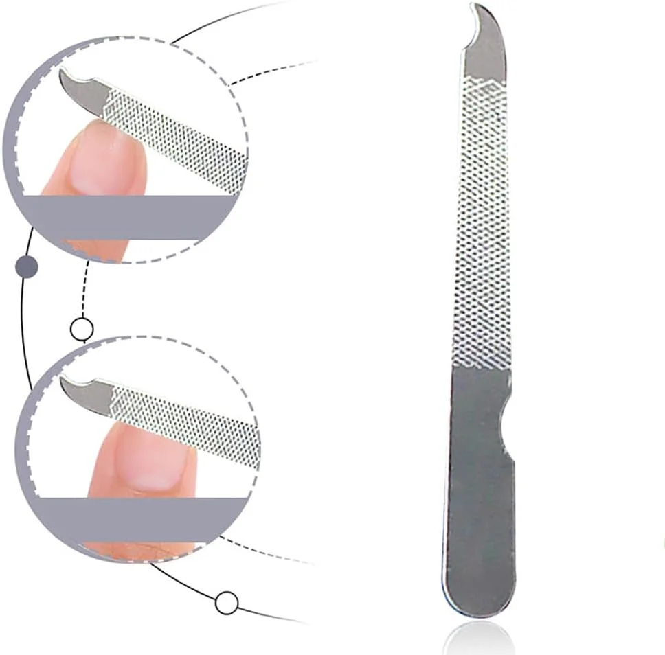 ۲۴ عدد سوهان ناخن استیل ۹۰ میلی متری دو طرفه، ابزار سوهان ناخن فلزی نوک تیز، بافر سوهان ناخن قابل حمل، سوهان کوچک ناخن پا، ابزار مانیکور پدیکور برای سالن منزل ۲۴ عدد سوهان ناخن استیل ۹۰ میلی متری دو طرفه، ابزار سوهان ناخن فلزی نوک تیز، بافر سوهان ناخن قابل حمل، سوهان کوچک ناخن پا، ابزار مانیکور پدیکور برای سالن منزل