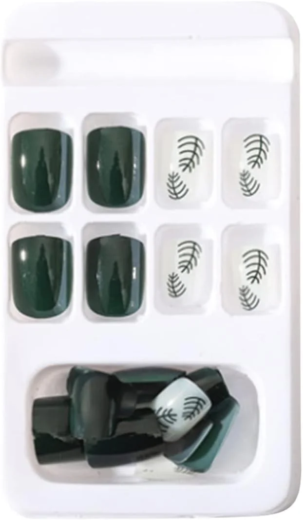 ۲۴ عدد ناخن مصنوعی، نوک ناخن های اکریلیک شفاف، پوشش کامل، ناخن های مصنوعی، نوک ناخن های بالرین مدل تابوتی برای سالن های ناخن و طراحی ناخن DIY در ۱۰ سایز