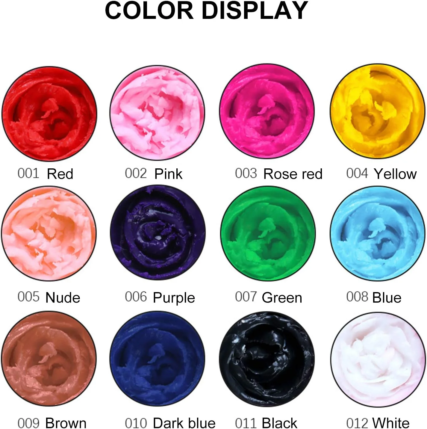 لابیموس ژل مجسمه سازی 4 بعدی طراحی ناخن، 12 رنگ، مناسب طراحی الگو، گل و تزئین ناخن لابیموس ژل مجسمه سازی 4 بعدی طراحی ناخن، 12 رنگ، مناسب طراحی الگو، گل و تزئین ناخن