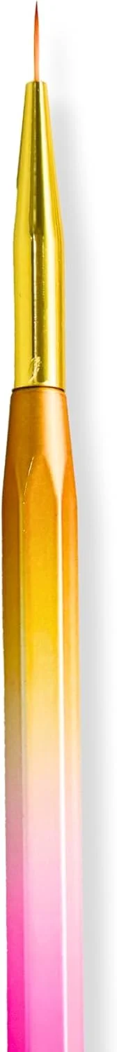 قلم گرادینت طراحی ناخن حرفه ای گلوبال فشن به همراه قلم موی لاینر ظریف - ایجاد ناخن های گرادینت در خانه مانند یک حرفه ای | | (11 میلی متر)