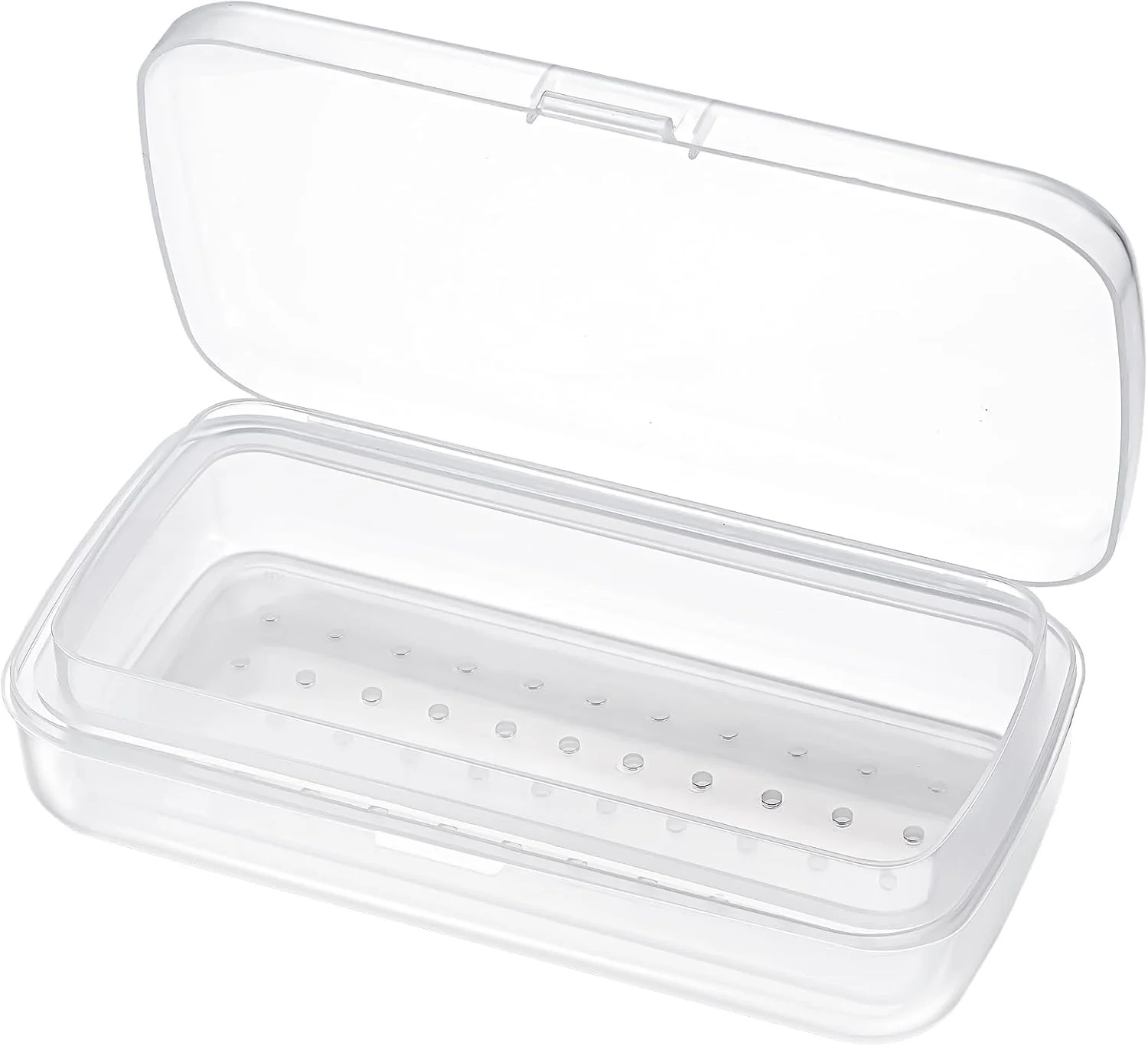 جعبه استریل ابزار ناخن تزویق، سازمان دهنده سینی پلاستیکی، استریلیزاسیون کاملا شفاف، برای موچین، اکستنشن مژه، ابزار ناخن برای متخصص زیبایی، رنگ شفاف جعبه استریل ابزار ناخن تزویق، سازمان دهنده سینی پلاستیکی، استریلیزاسیون کاملا شفاف، برای موچین، اکستنشن مژه، ابزار ناخن برای متخصص زیبایی، رنگ شفاف