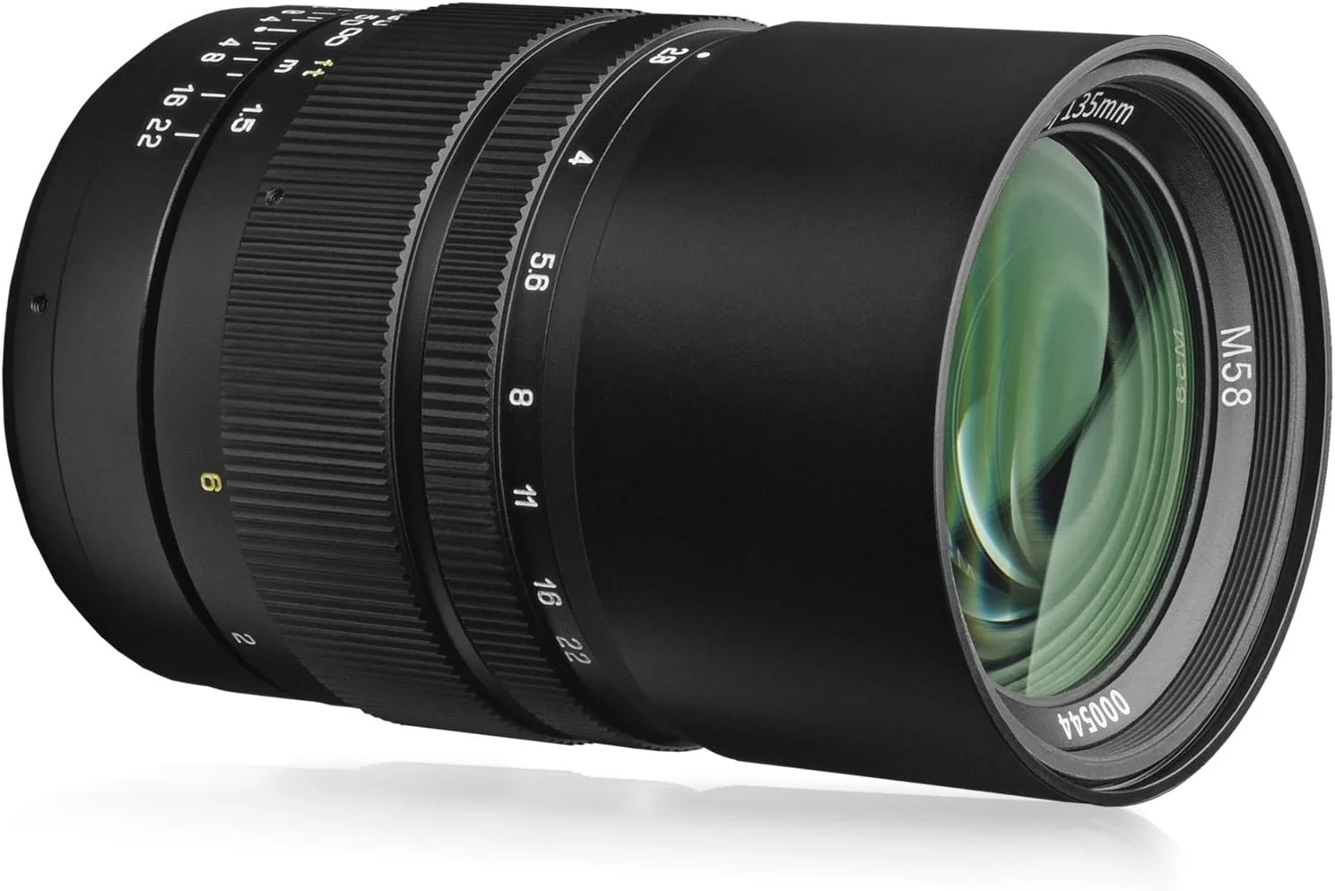 لنز تله‌فوتو پرایم فول فریم Oshiro 135mm f/2.8 LD UNC AL برای دوربین‌های Canon EF EOS 80D, 77D, 70D, 60D, 60Da, 50D, 7D, 6D, 5D, 5DS, 1DS, T7i, T7s, T7, T6s, T6i, T6, T5i, T5, SL2 و SL1 دیجیتال SLR