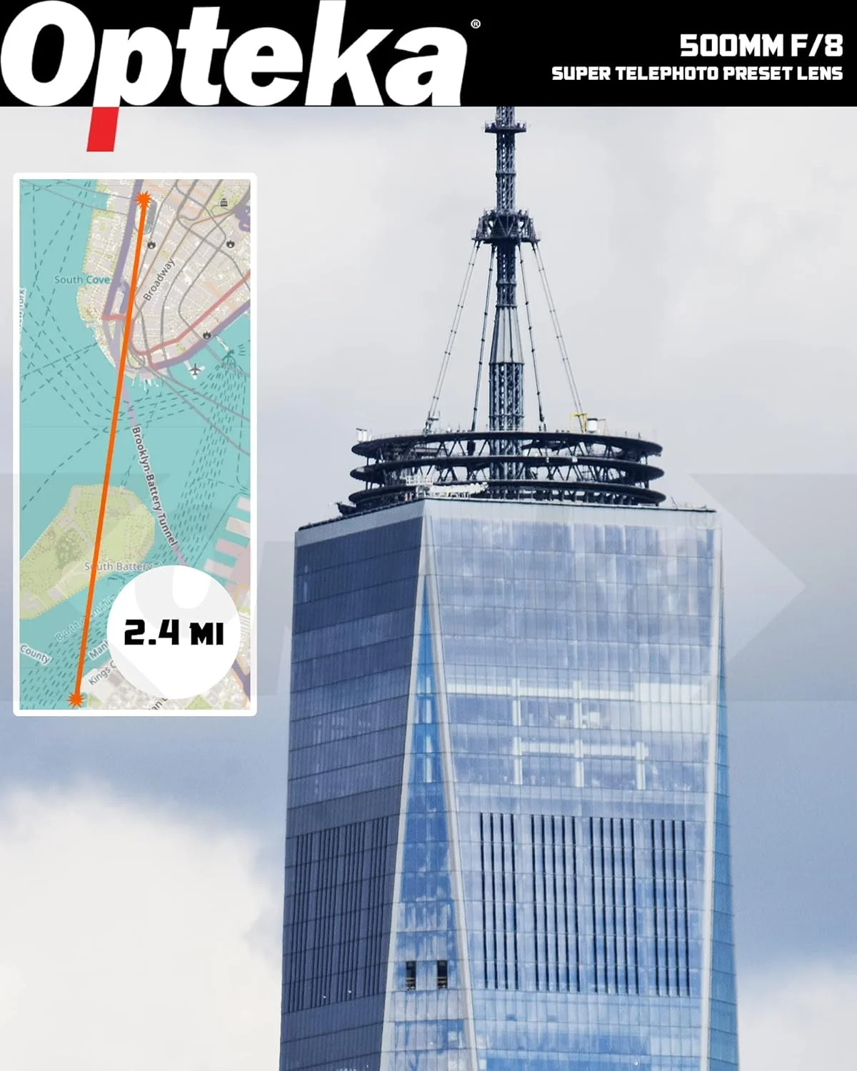 لنز تله فوتو اپتکا f/8 دستی برای کانن - 500mm/1000mm