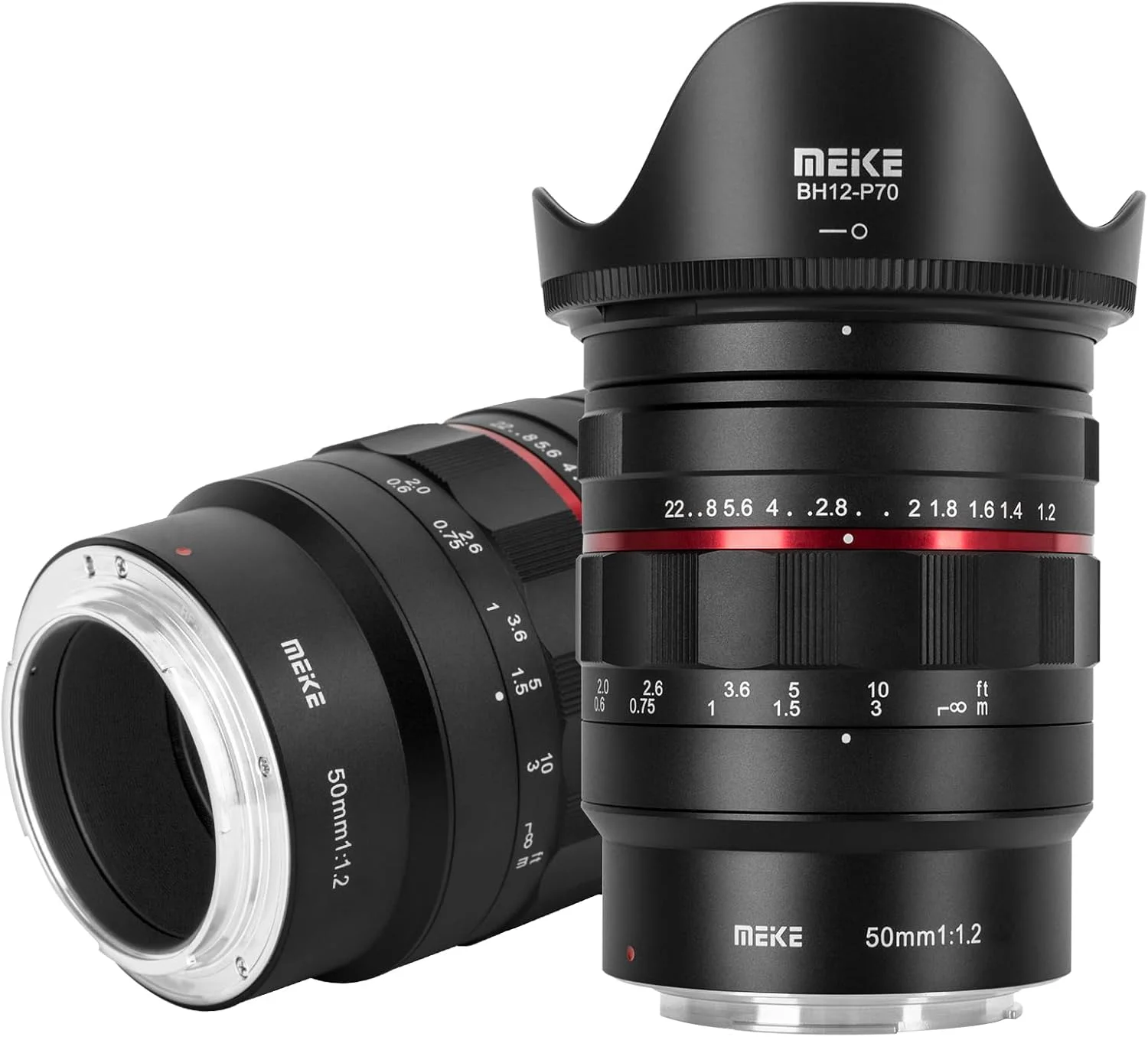 لنز 50mm F1.2 با دیافراگم باز و فوکوس دستی MEKE، فول فریم، سازگار با دوربین های RF-Mount EOS-R EOS-RP R5 R6 R8 R7 R10