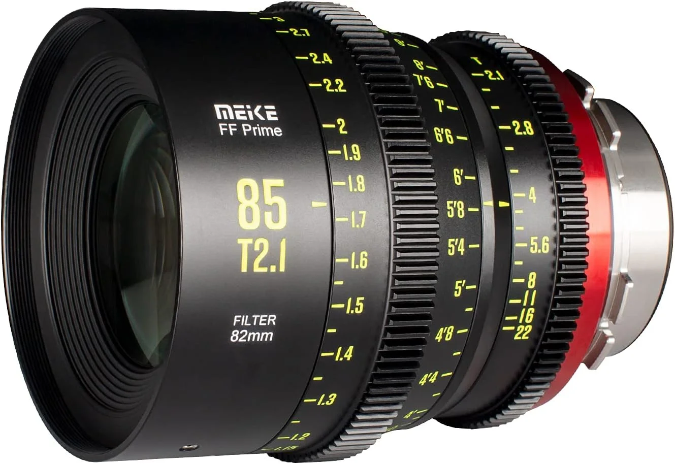 لنز سینمایی 85mm T2.1 فول فریم با فوکوس دستی MEKE برای دوربین های سینمایی Arri PL-Mount