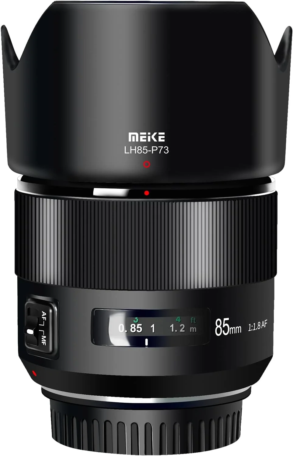 لنز پرتره تله متوسط 85mm F1.8 فول فریم با فوکوس خودکار MEKE سازگار با دوربین های SLR دیجیتال Canon EOS EF Mount مدل 5D Mark IV 6D Mark II - مشکی