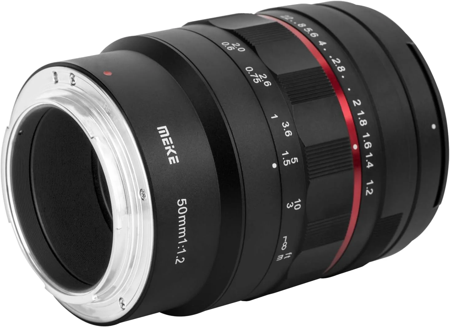 لنز 50mm F1.2 با دیافراگم باز و فوکوس دستی MEKE، فول فریم، سازگار با دوربین های RF-Mount EOS-R EOS-RP R5 R6 R8 R7 R10